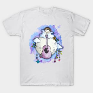 Angel holding a guitar T-Shirt